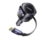 Baseus Ładowarka samochodowa 90W 2 x kabel USB-C + USB-A + USB-C - 1502064 - zdjęcie 2